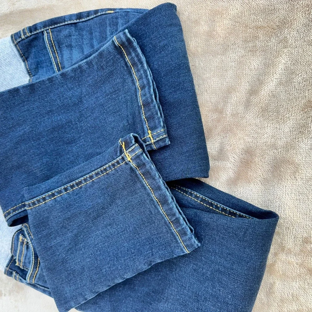 Lincoln Outfitters Jeans Girls 10 Blue Dark Wash Elastic Waist Excellent School